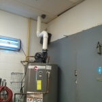 hot water tank install